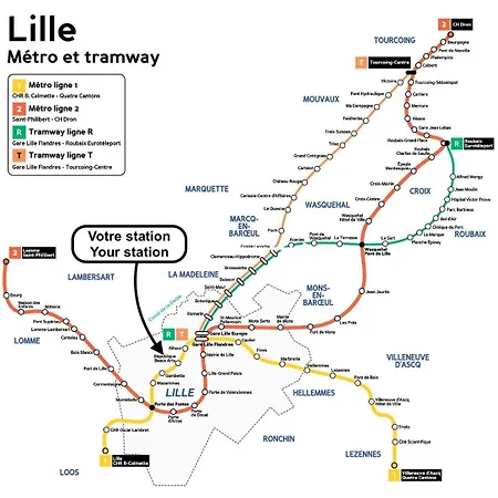 Apartment 2 Avec Parking, Proche Metro *